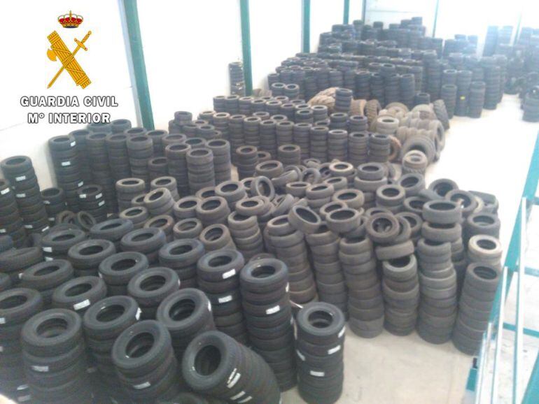 La Guardia Civil ha recuperado unas 400 ruedas.