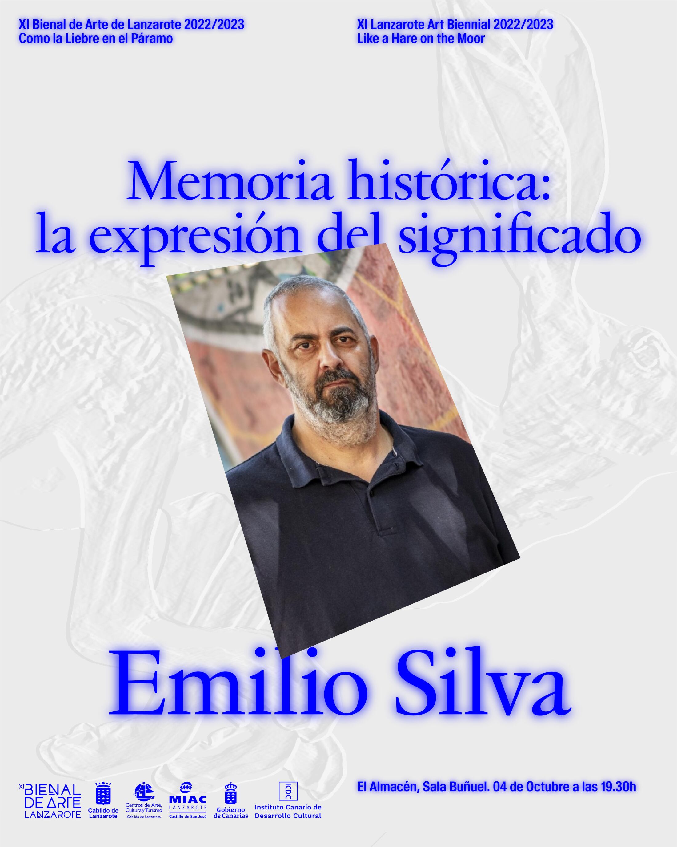 Cartel de la conferencia de Emilio Silva.