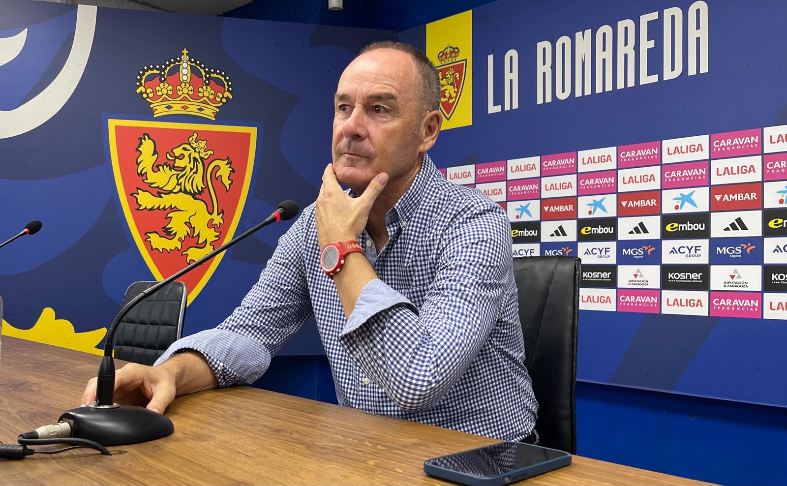 Víctor Fernández ha comparecido en la sala de prensa de La Romareda en la previa del debut del Real Zaragoza como local