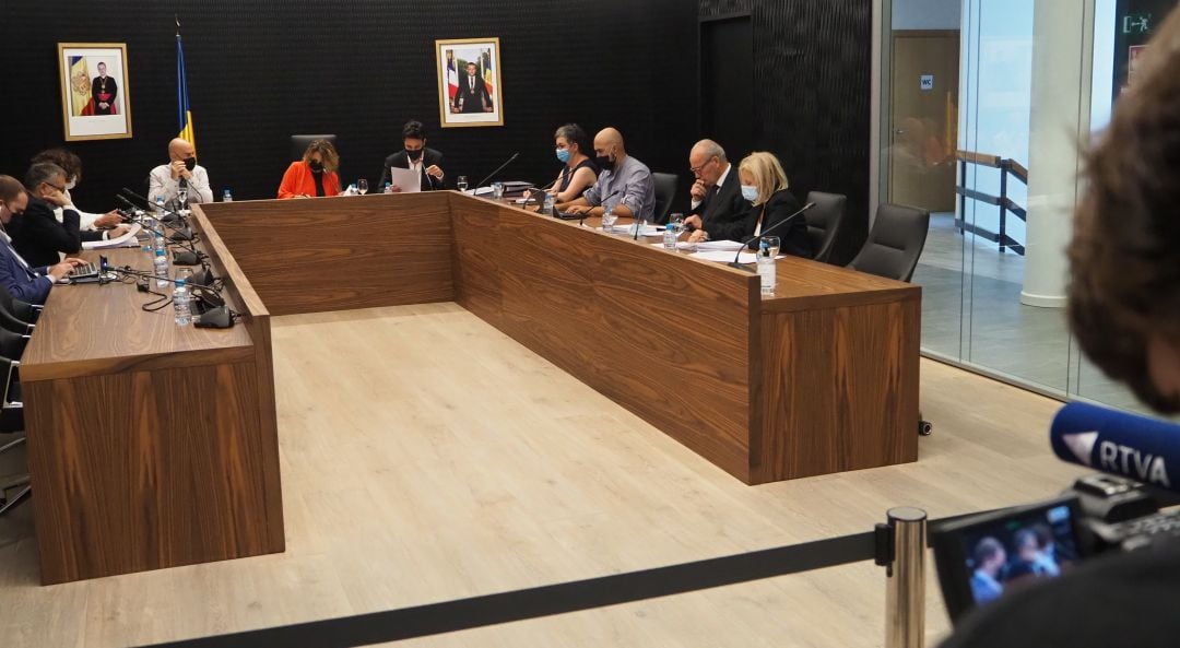 La sessió del consell de comú d'Escaldes-Engordany, aquest dimarts.
