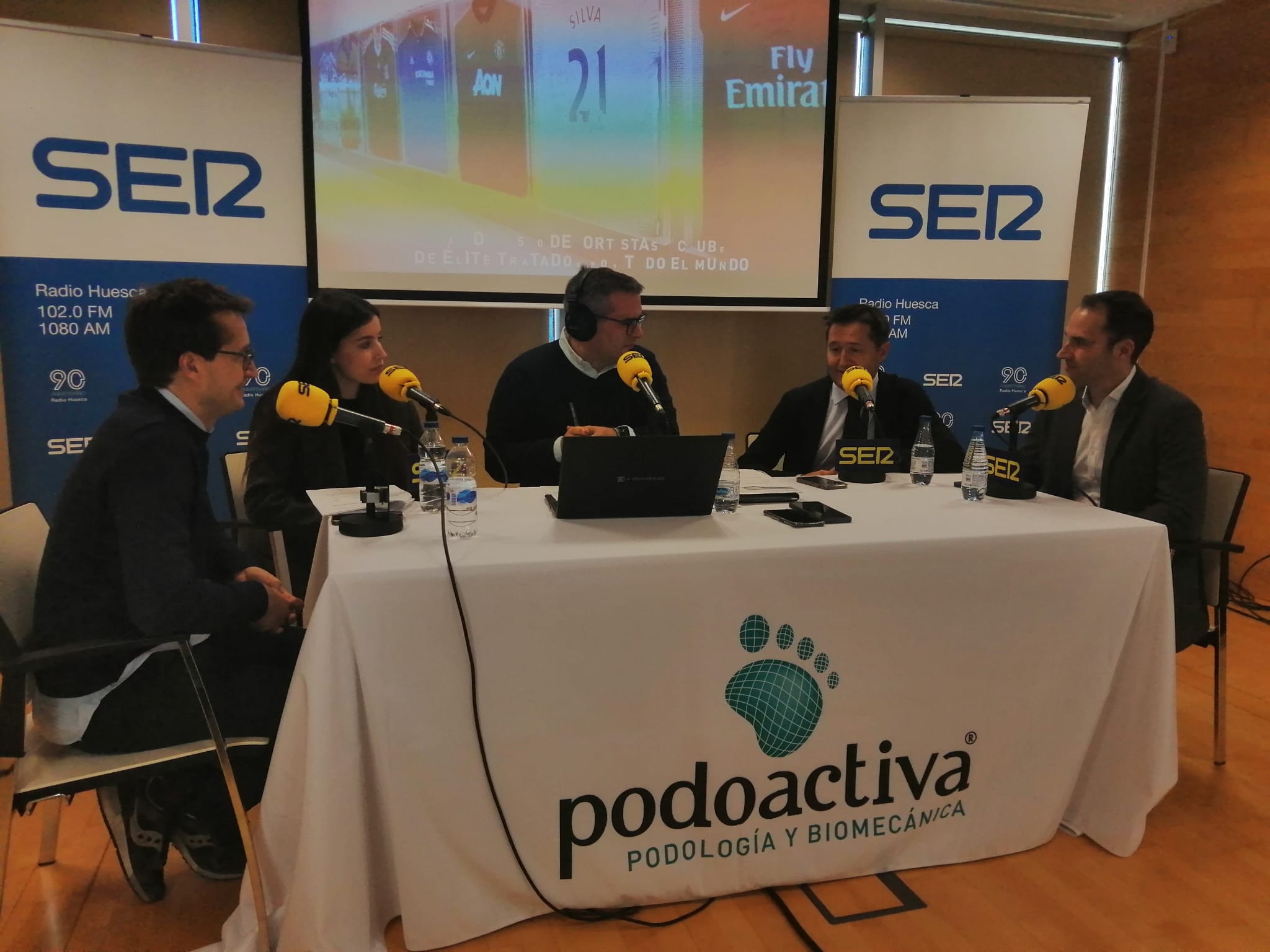 Programa Hoy por Hoy desde la sede de Podoactiva