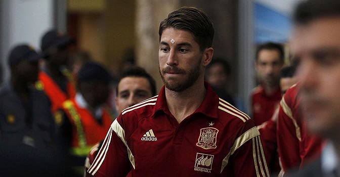 Ramos, a su llegada a Sudáfrica