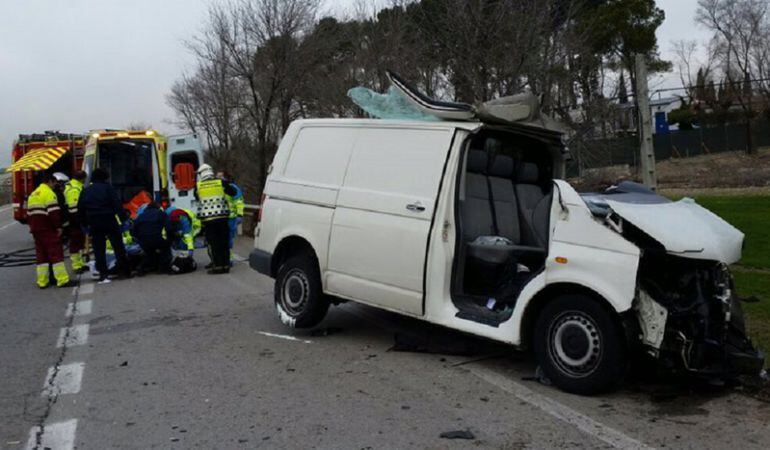 El accidente se ha producido en el término de San Martín de la Vega