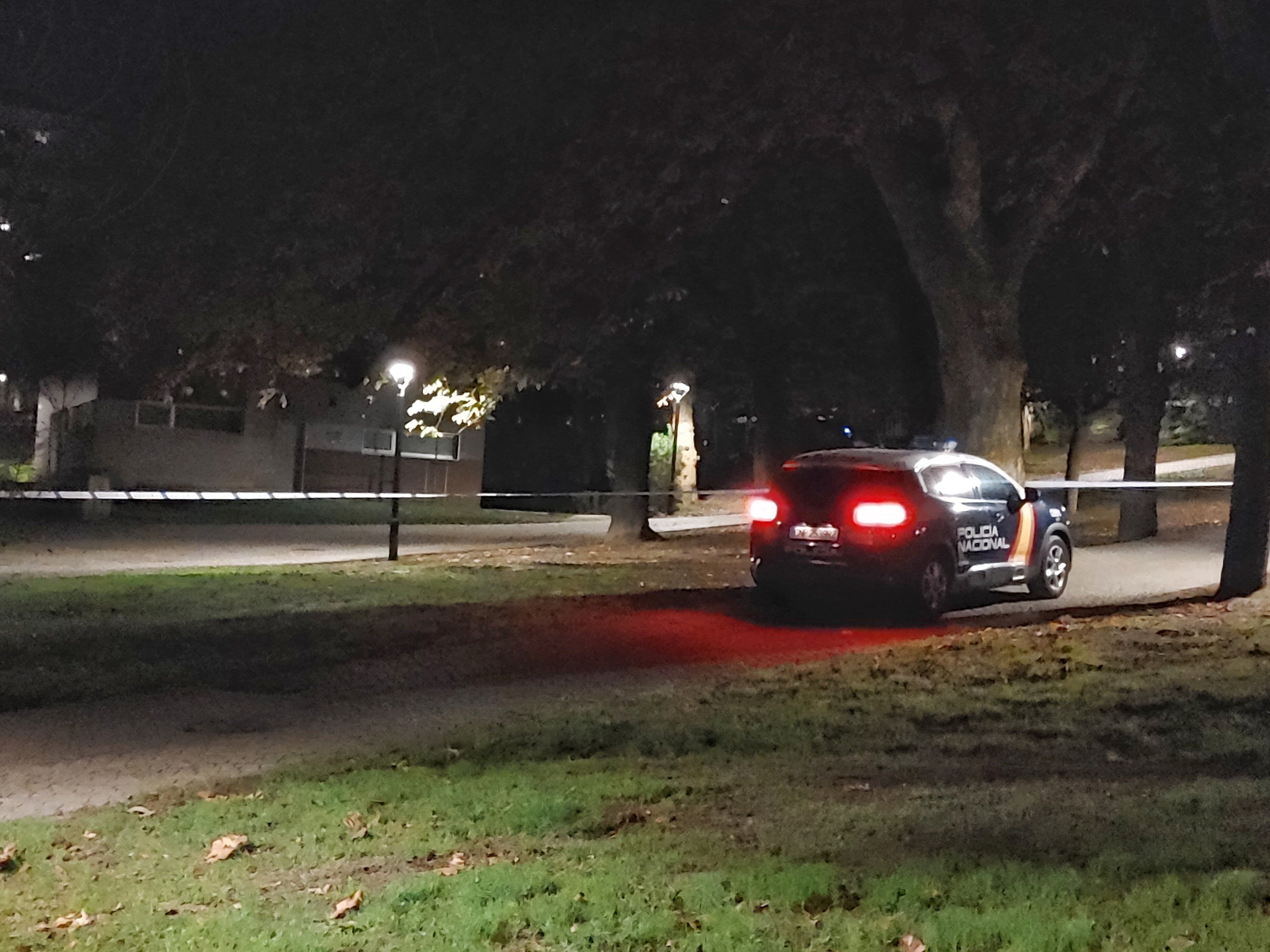Coche de policía en Santa Margarita | Foto: @eloyTP