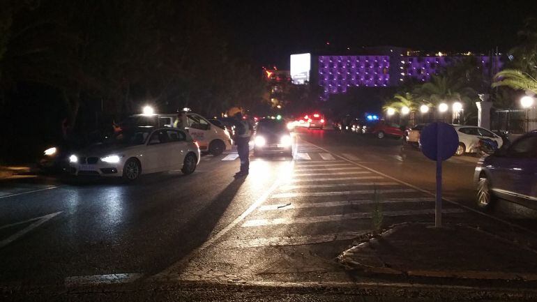 Imagen de archivo de un control de la Policía Local