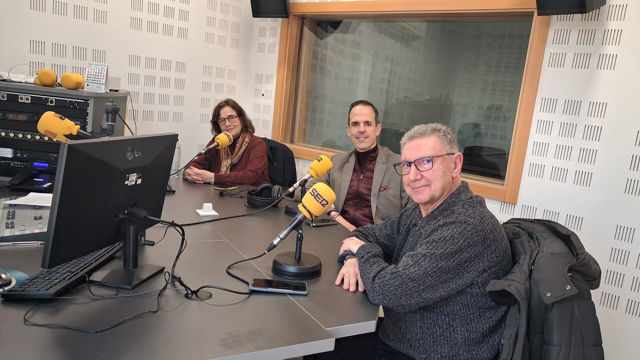 Los tres directores que ha tenido el Centro Español del Subtitulado y la Audiodescripción (CESyA): Belén Ruiz, Israel González y José Manuel Sánchez Pena
