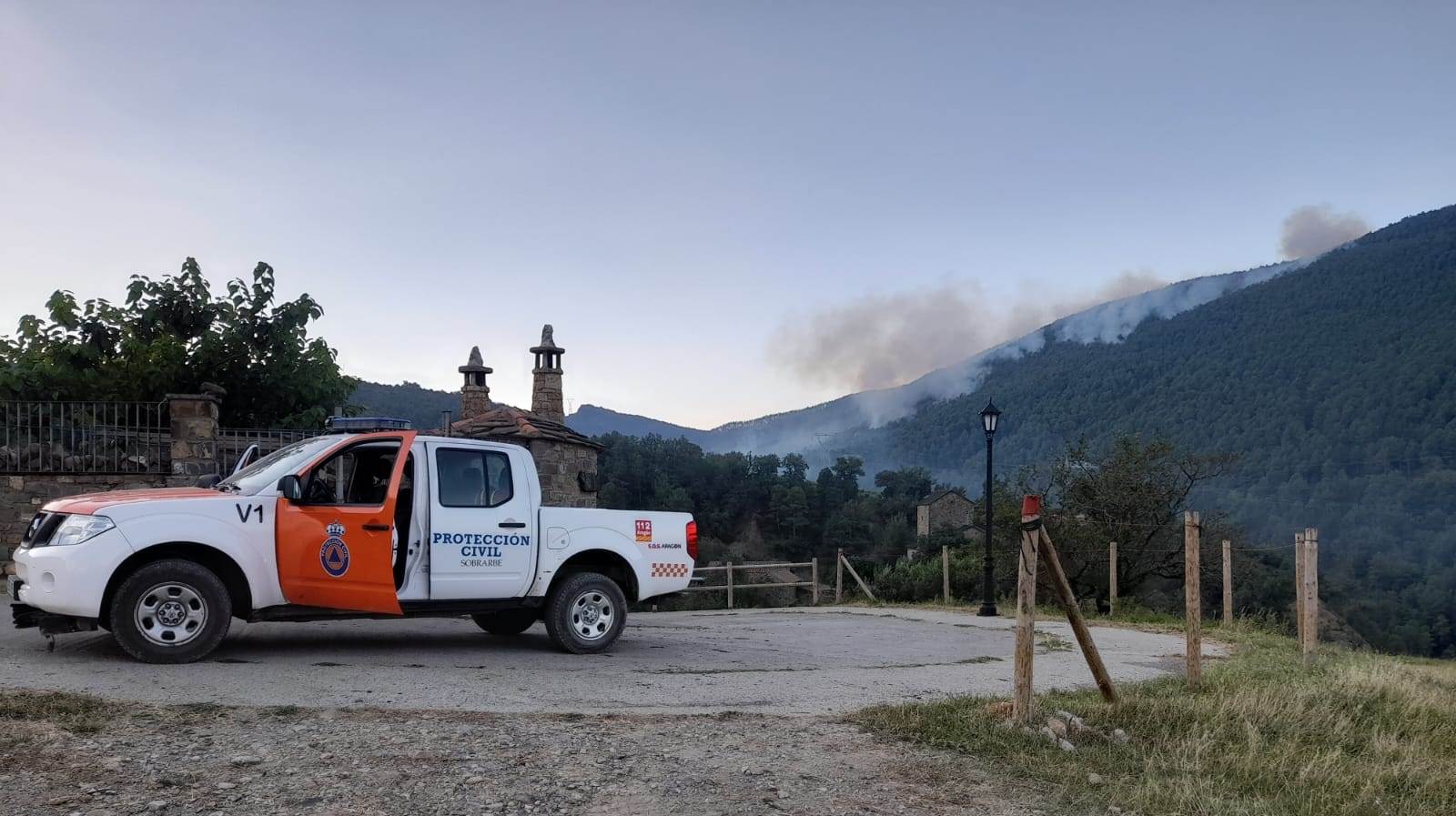 Sobrarbe se muestra unido y agradecido por la implicación de todas las instituciones, particulares y vecinos en su lucha contra el incendio que se produjo en el municipio de El Pueyo de Araguás