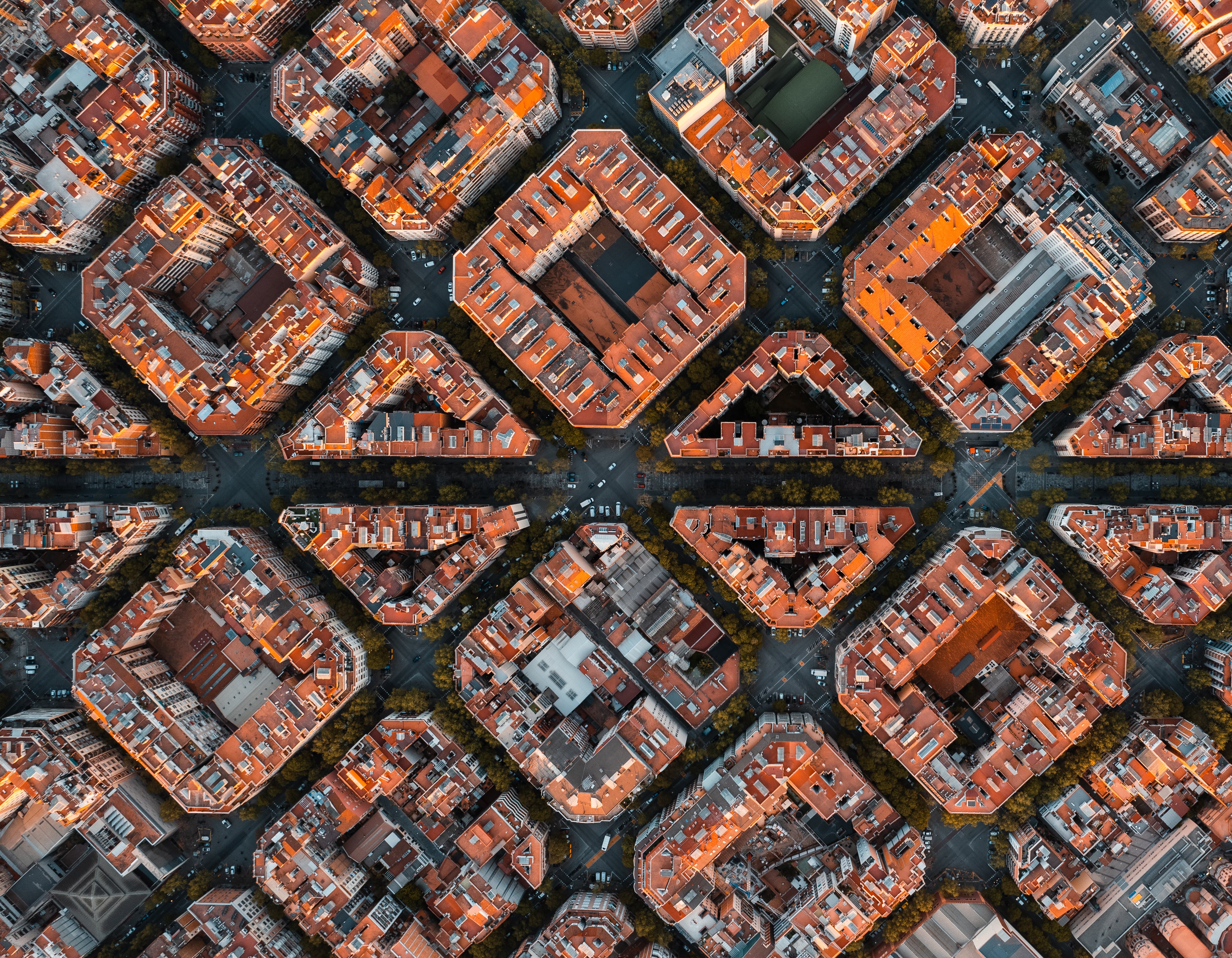 Foto de archivo del ensanche de Barcelona