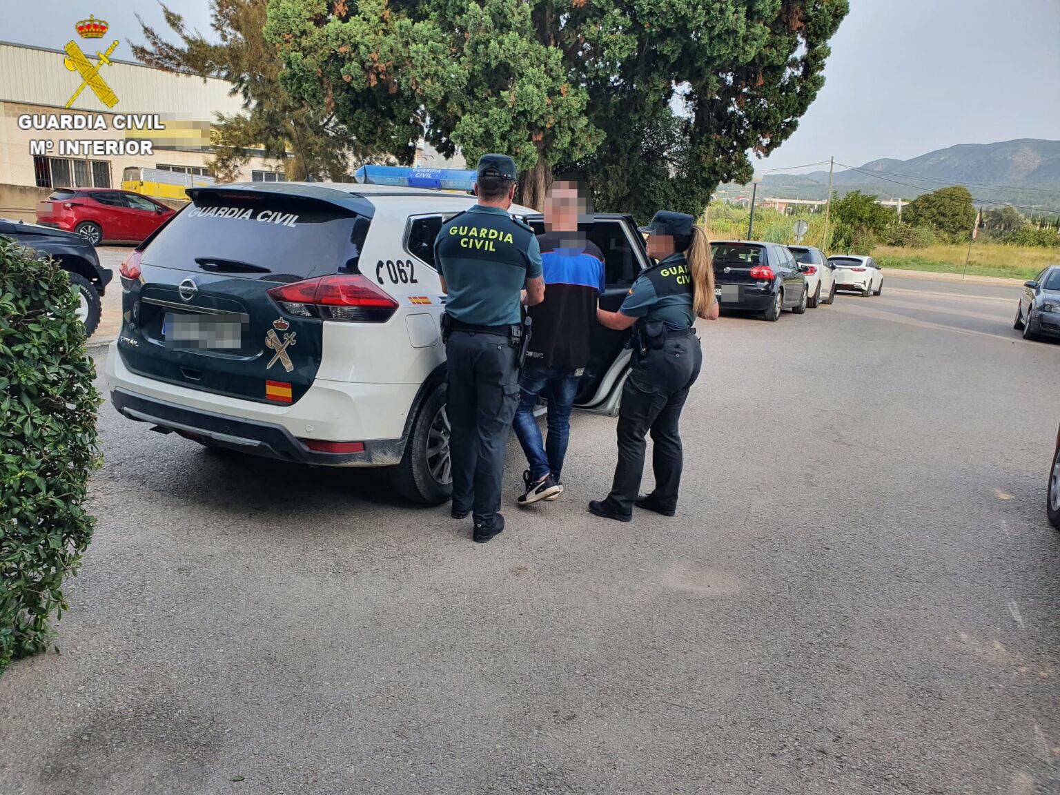 Imatge de la detenció a Albaida