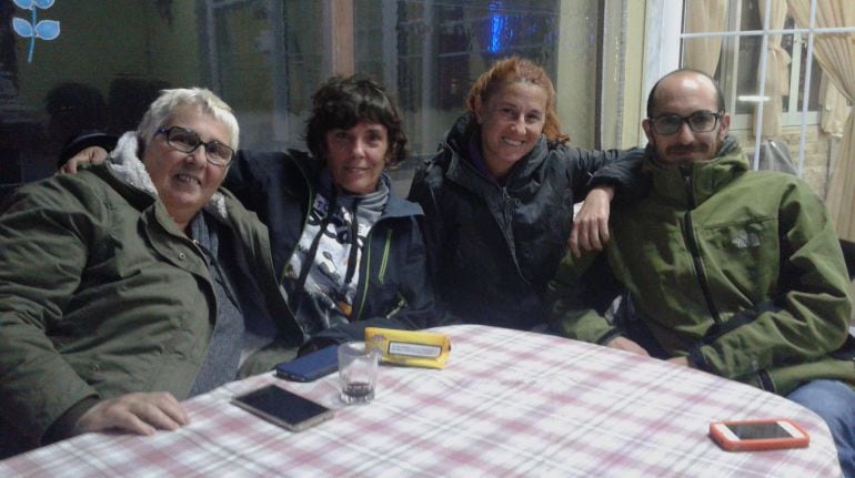 Alicia, Mireia, Mónica y Manuel, voluntarios en Idomeni