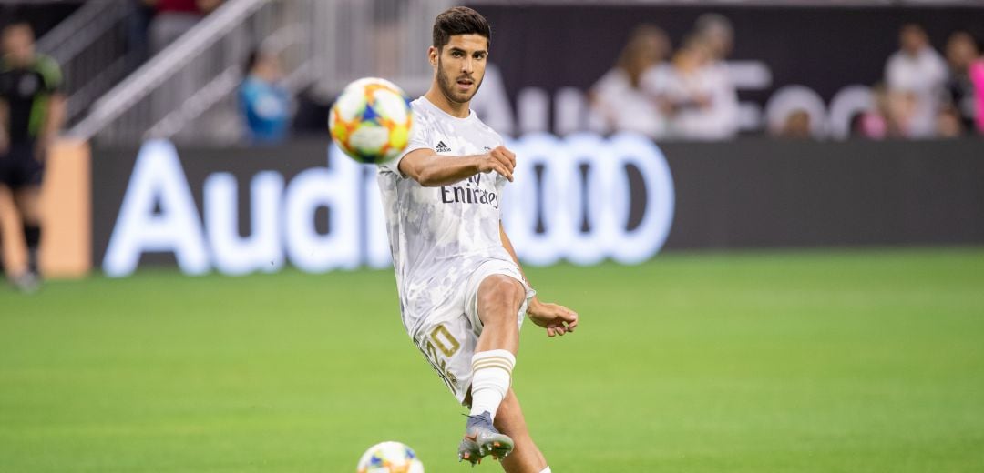 Marco Asensio, durante la pretemporada con el Real Madrid