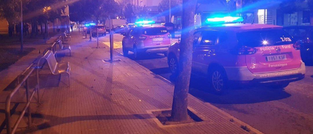 Dispositivo en Zizur Mayor ante un botellón