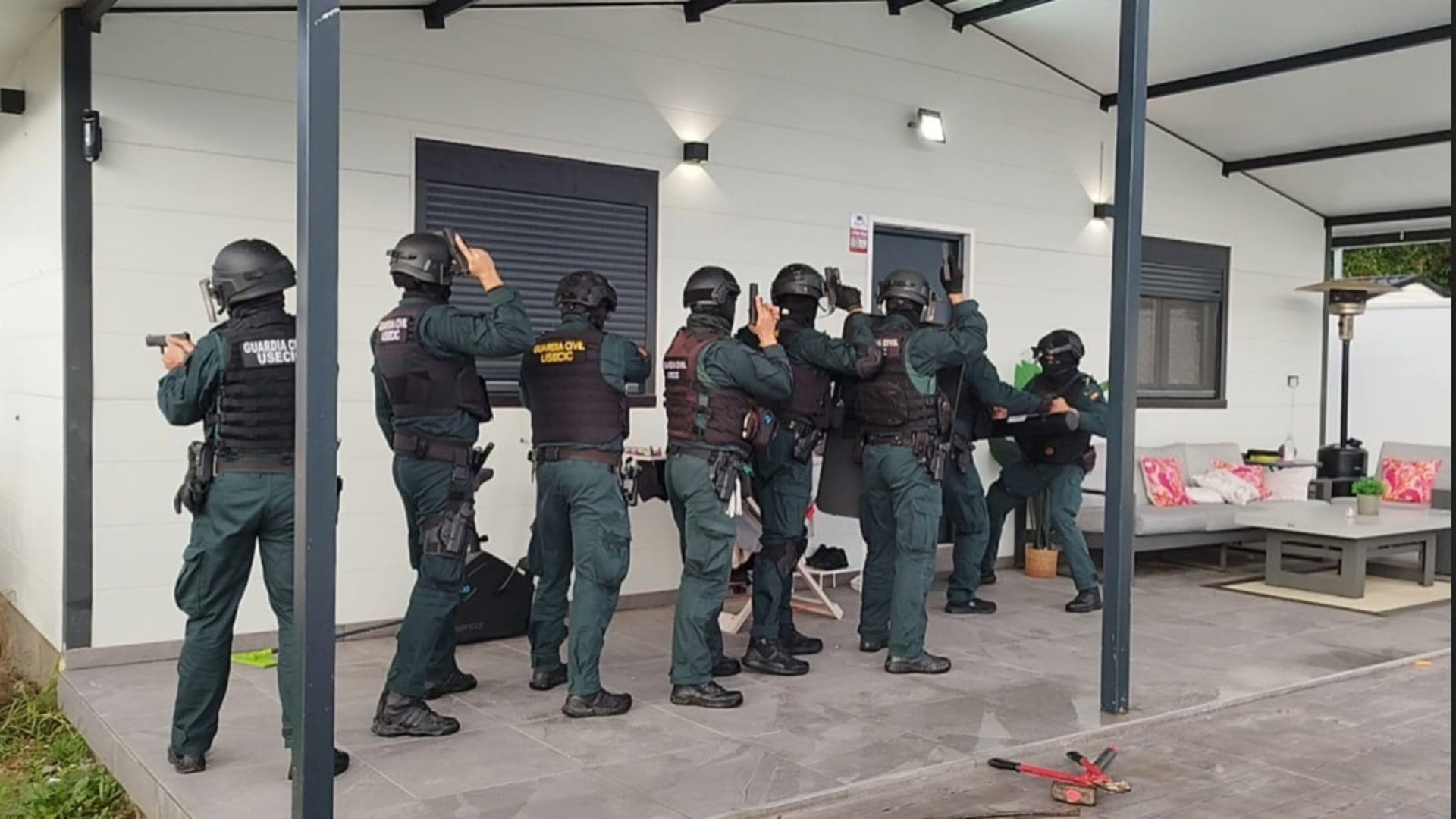 Un momento del operativo