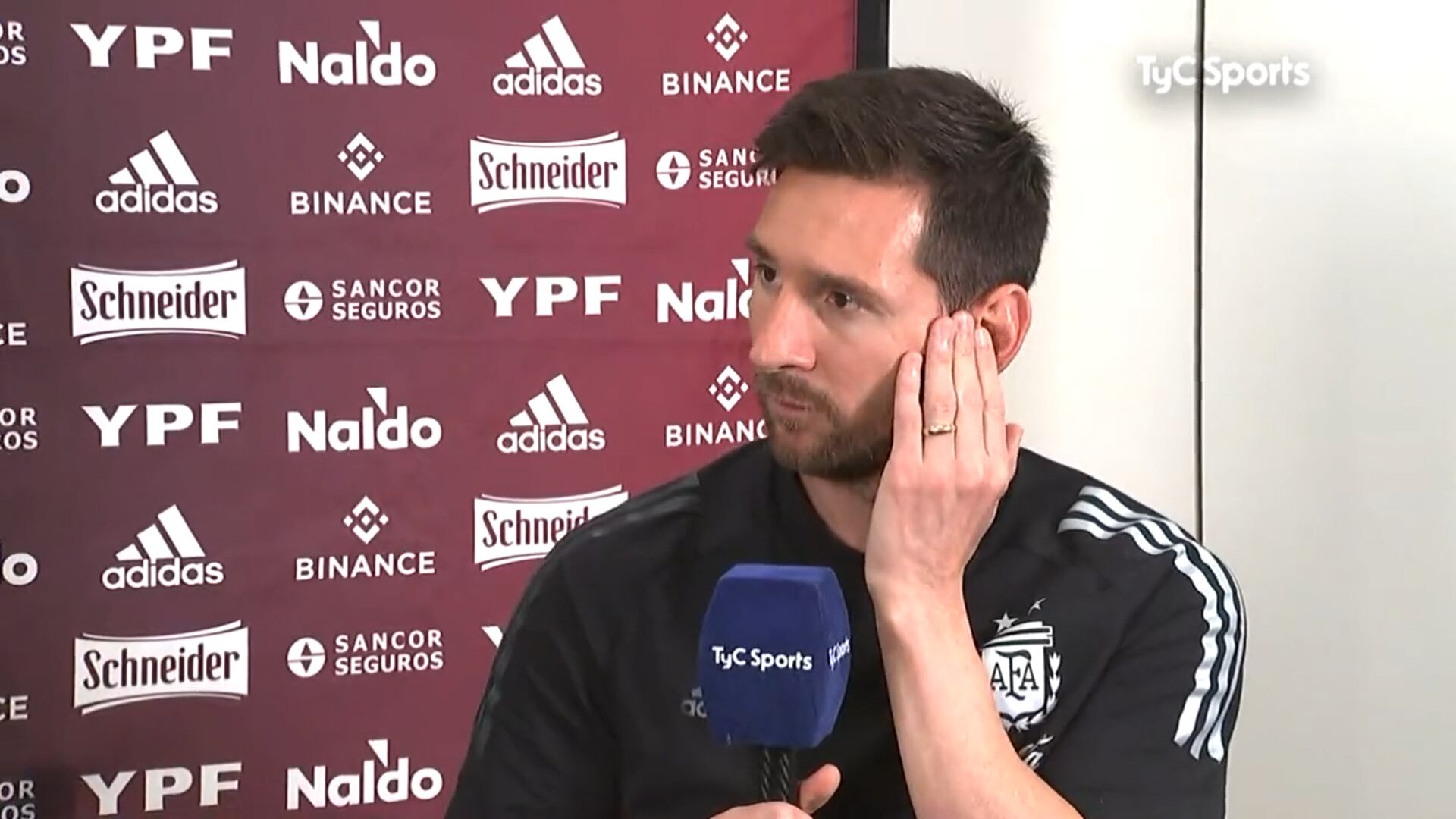 Leo Messi, en una entrevista para TyC Sports