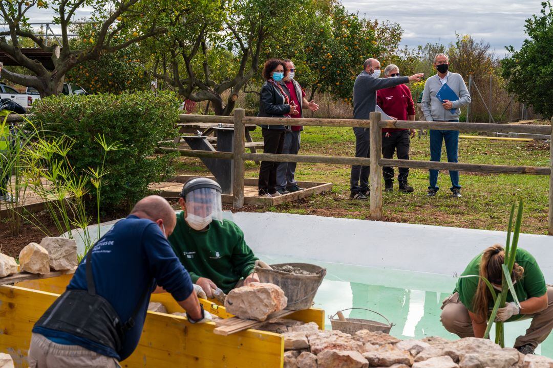 Trabajos del programa de ocupación y formación en Gandia 