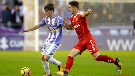 Toni Villa, durante un partido de la presente temporada en Zorrilla