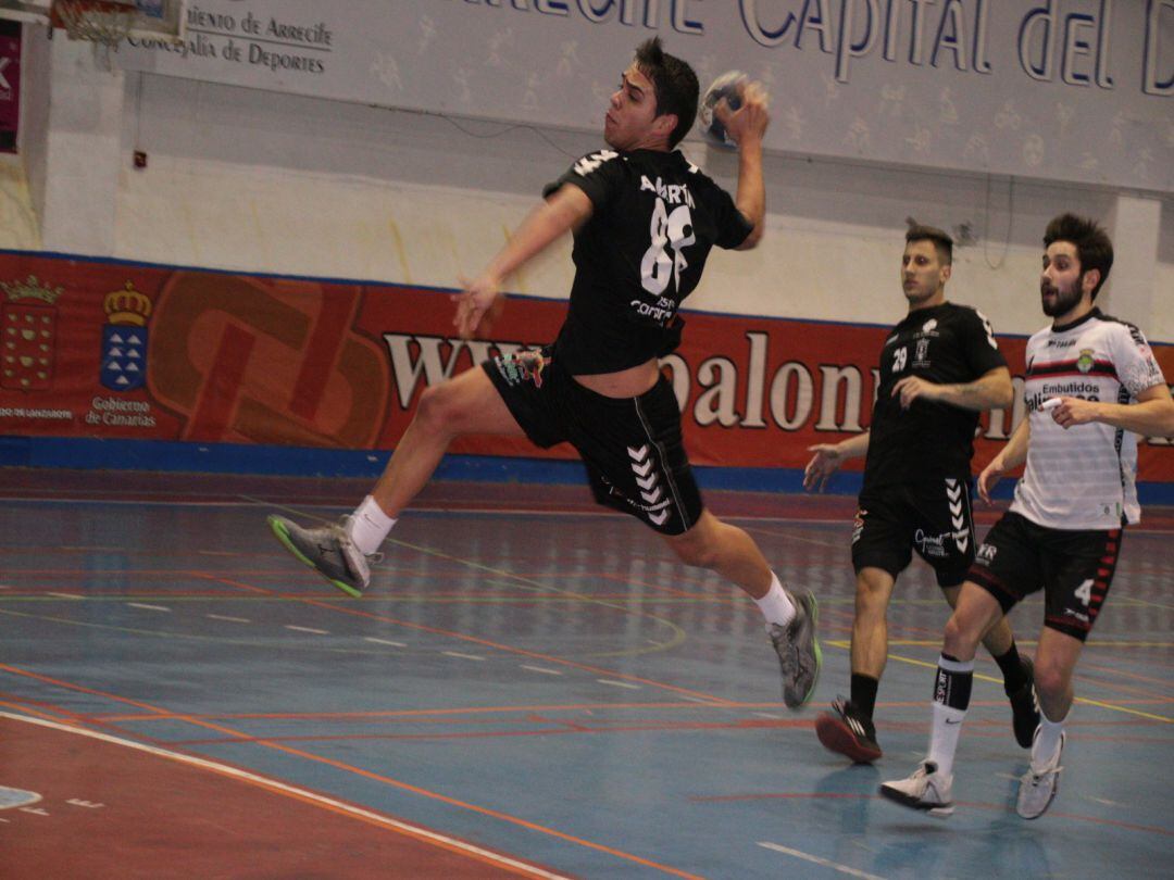Acoidán Martín en un partido de la pasada temporada.