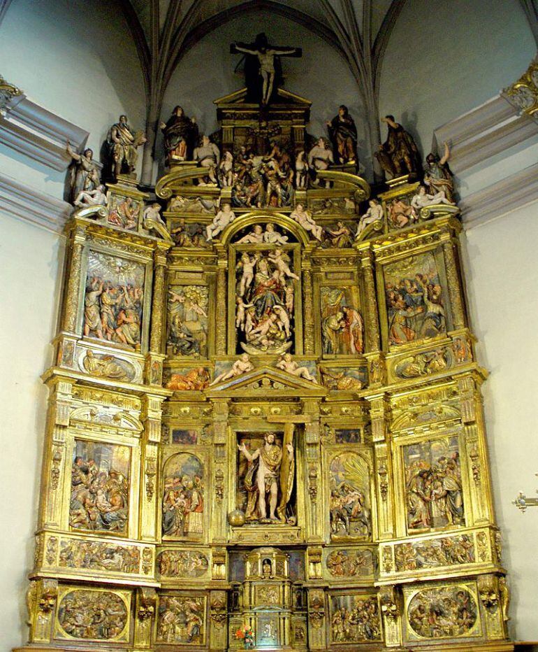 Retablo Mayor de la iglesia de Santa María de Tafalla, una de las princiaples obras de Juan de Ancheta