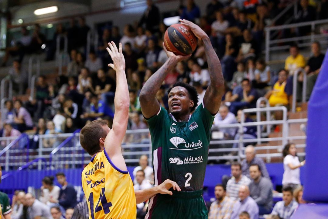 Deon Thomson disputó los primeros minutos como jugador del Unicaja en el Torneo de Getafe