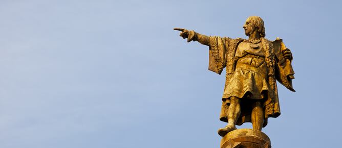 Imagen del monumento a Colón en Barcelona.