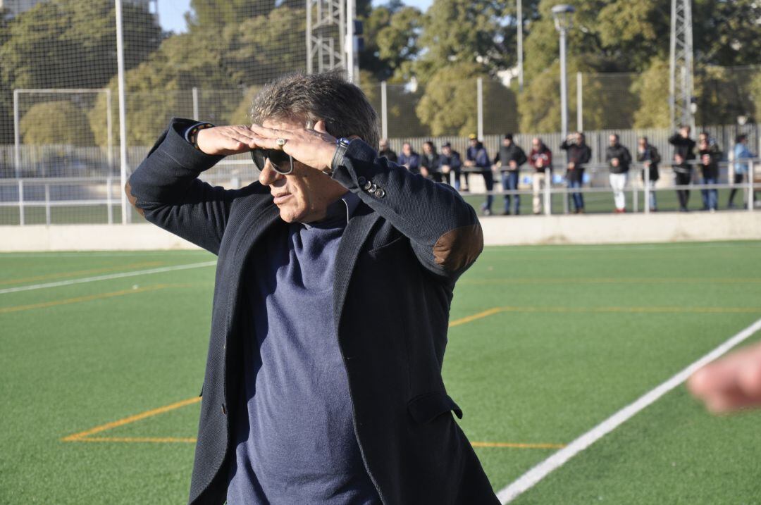 Nene Montero durante un partido en La Granja  