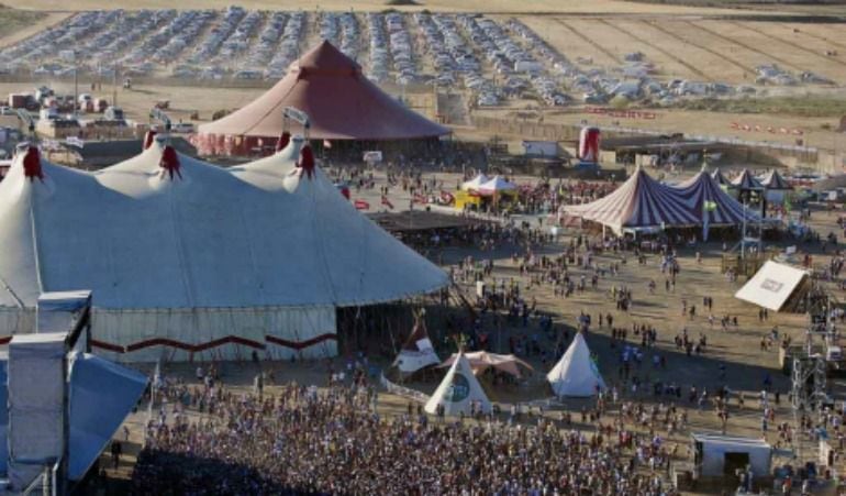 Una imagen de archivo del Monegros Desert Festival (Huesca)