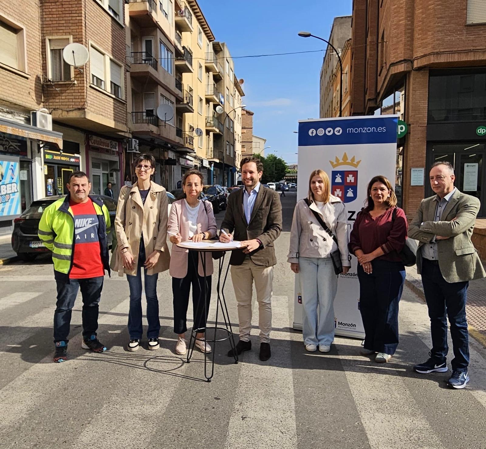 Monzón inicia el 4 de mayo las obras de reurbanización y renaturalización de la calle Calvario con una inversión de 760.000 euros