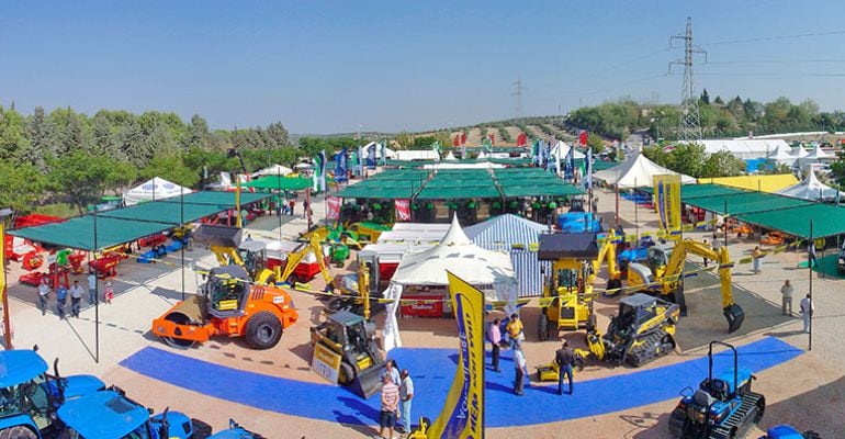 La feria de maquinaria de Úbeda durante la edición de 2015.