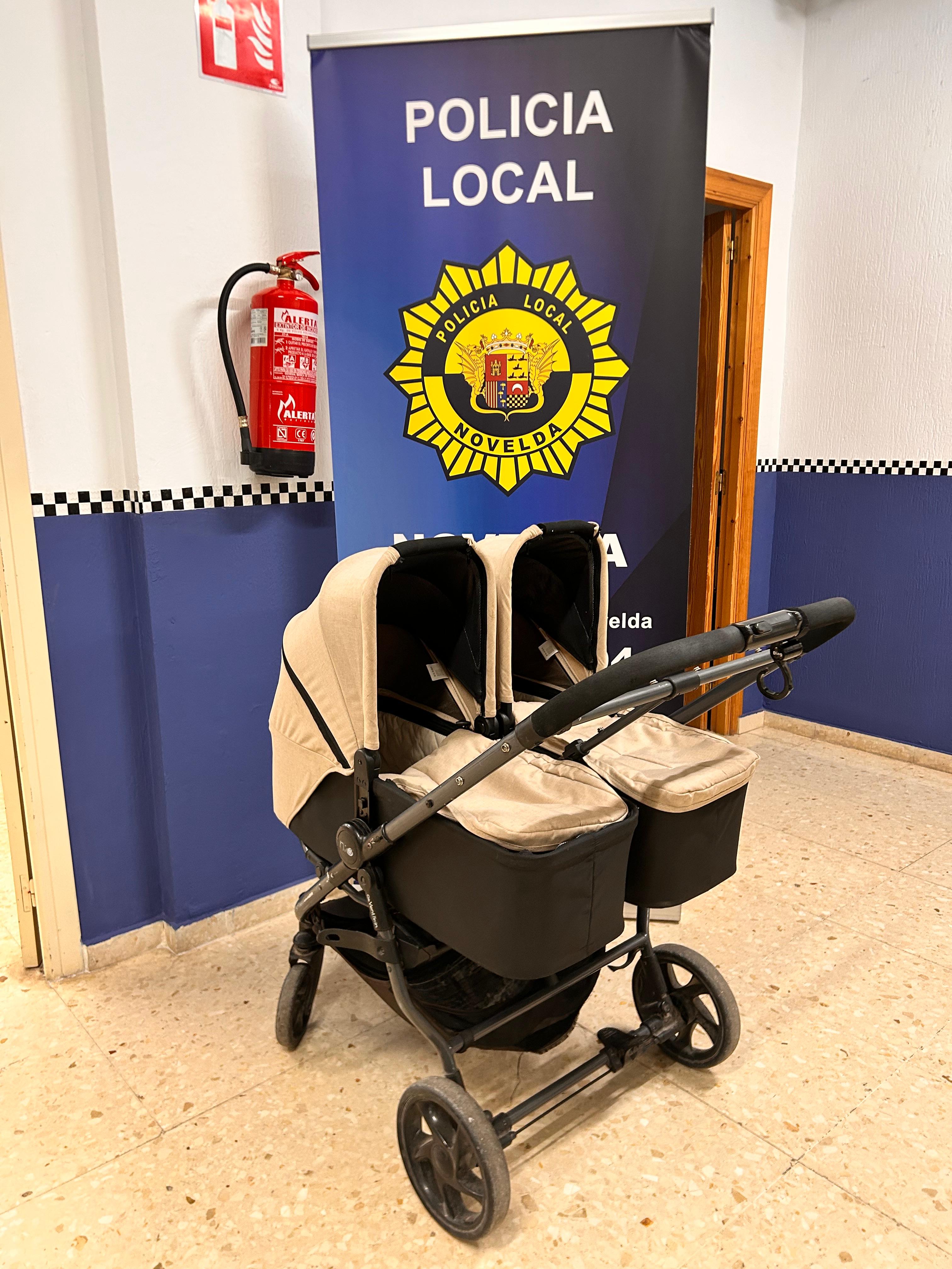 Carro de bebé utilizado para el robo