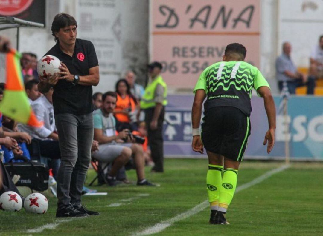 Gustavo Siviero en su anterior etapa como entrenador del Hércules