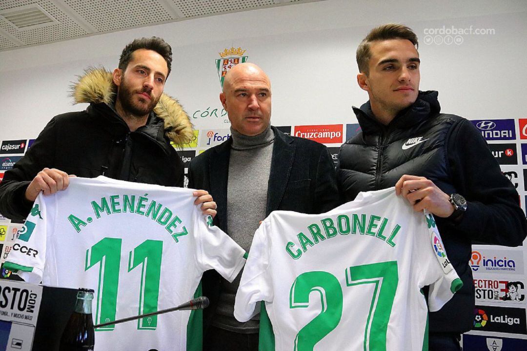 Rafa Berges junto a Menéndez y Carbonell