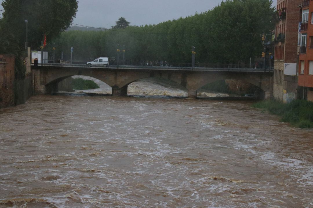 Pla general del Daró al seu pas per la Bisbal d'Empordà aquest dimarts