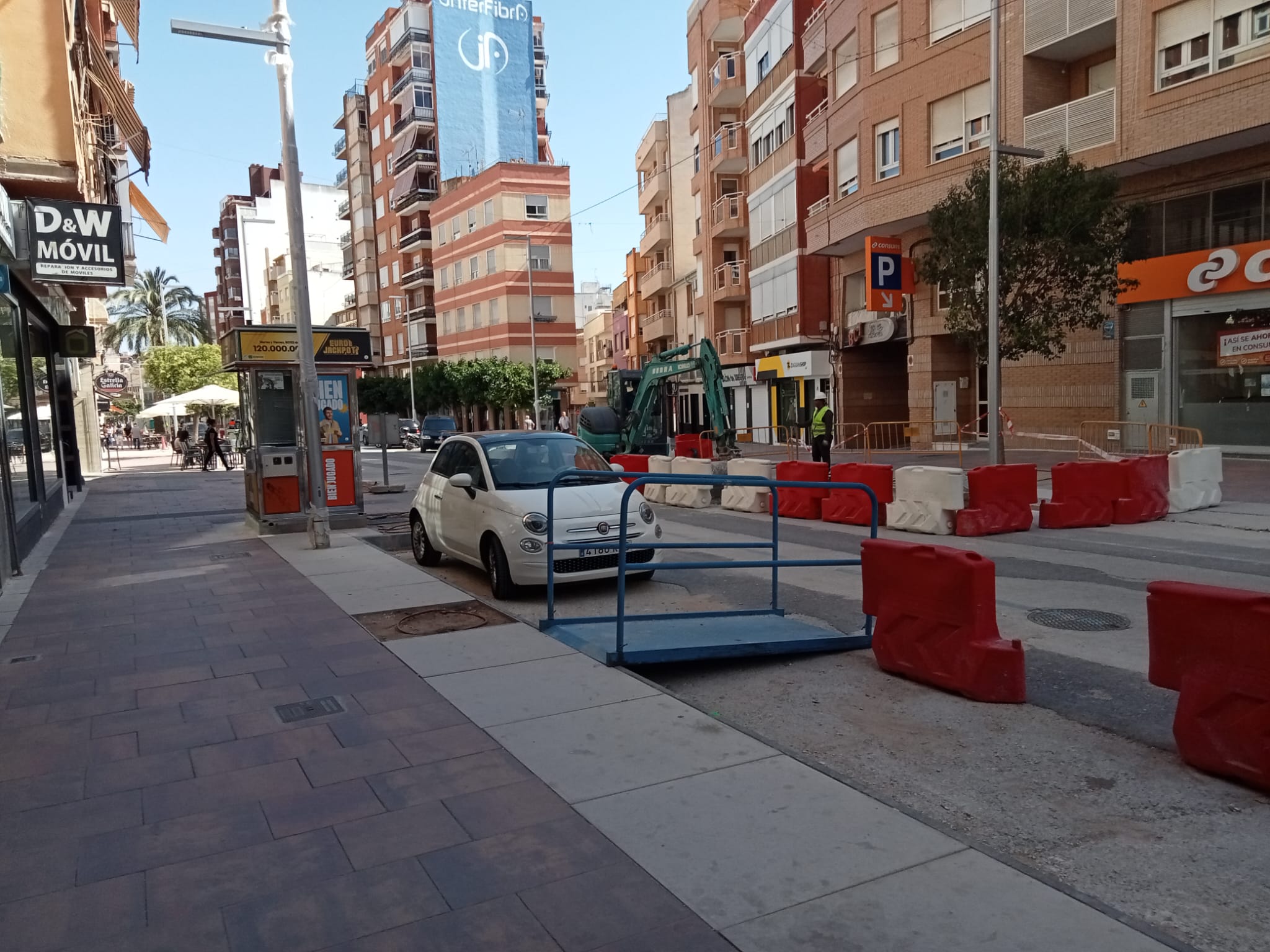 Avenida de la Constitución, en obras