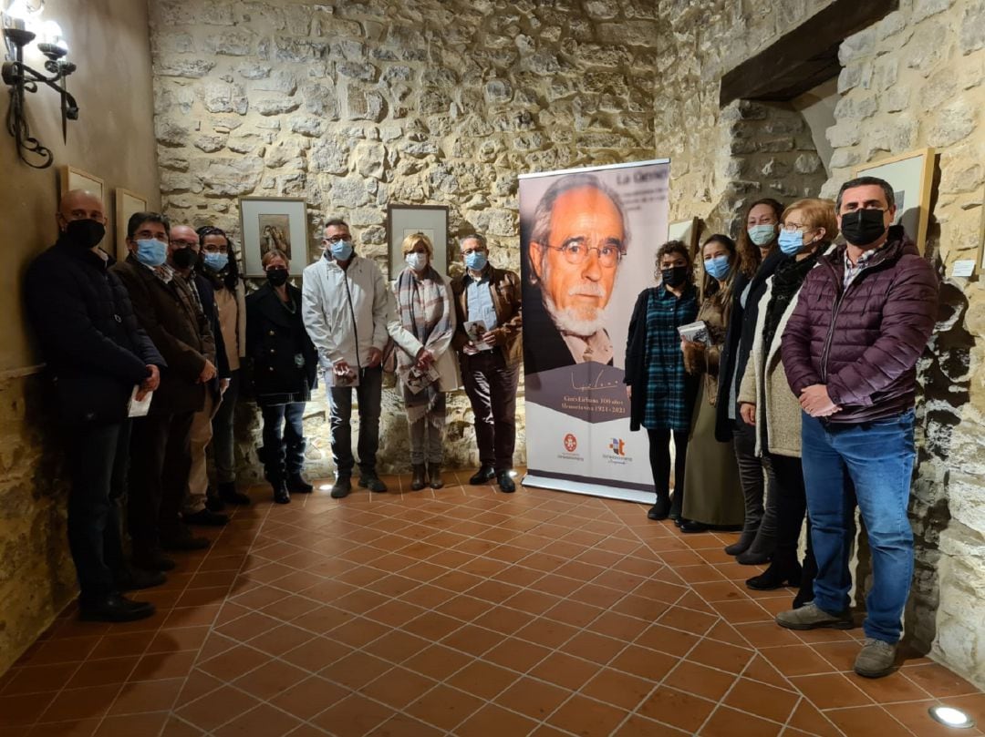 Inauguración de la exposición Ginés Liébana en el castillo de Torredonjimeno.