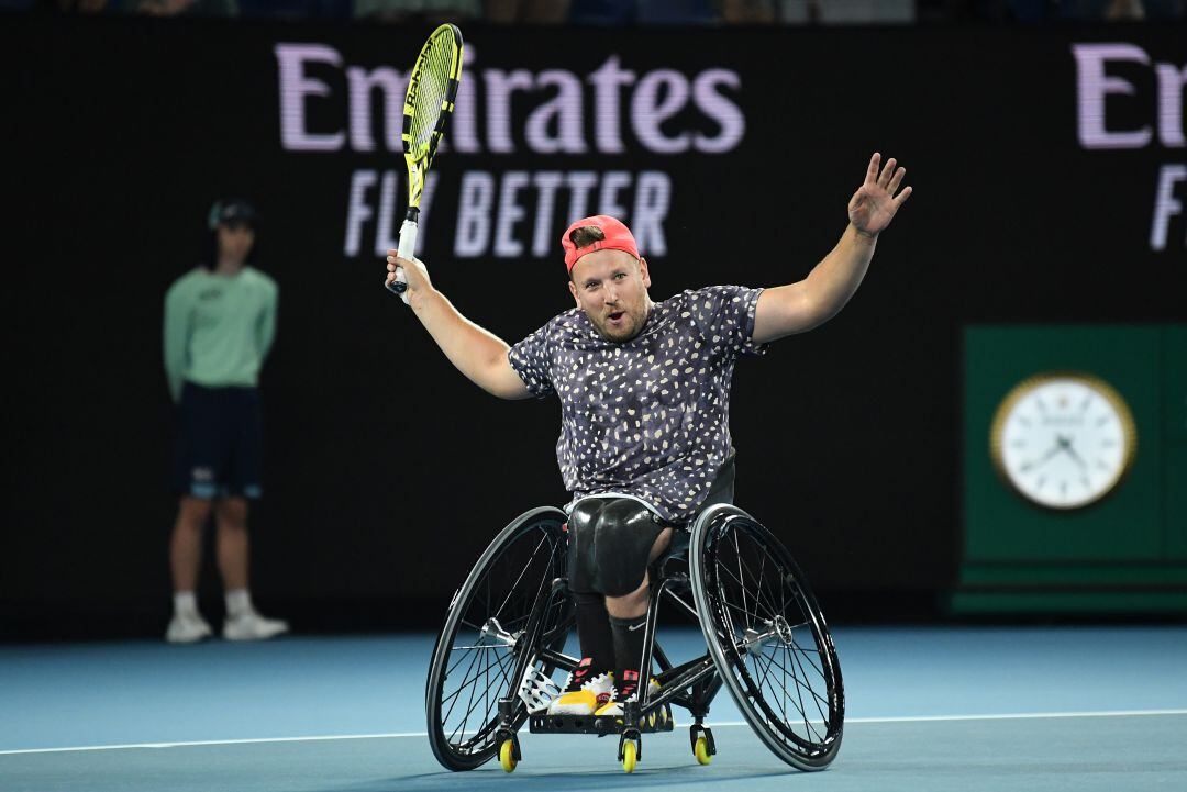 Dylan Alcott, en un partido del Open de Australia.
