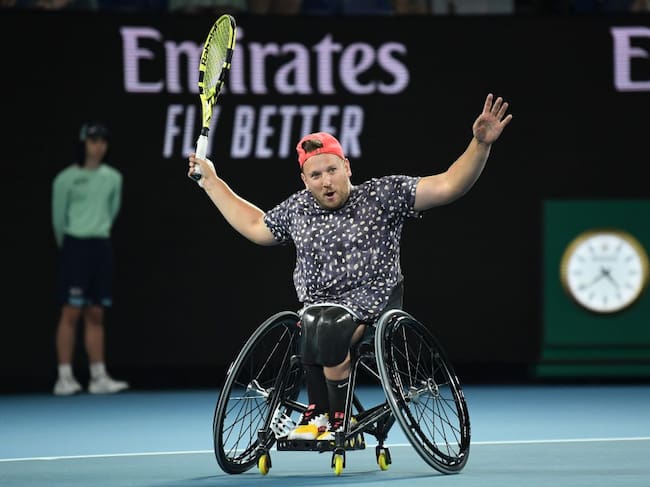 Dylan Alcott, en un partido del Open de Australia.
