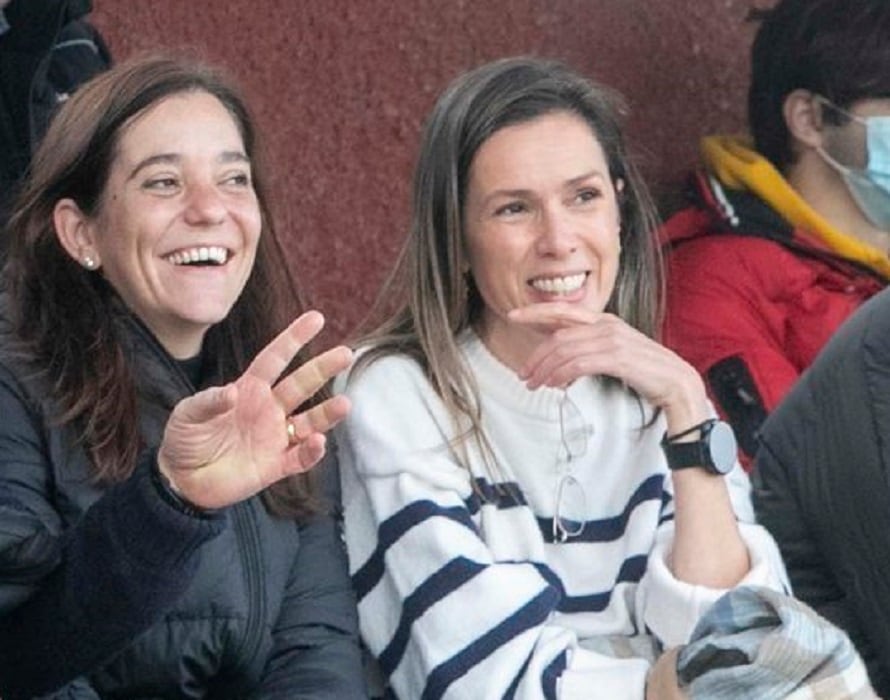 Inés Rey y Mónica Martínez en un evento deportivo