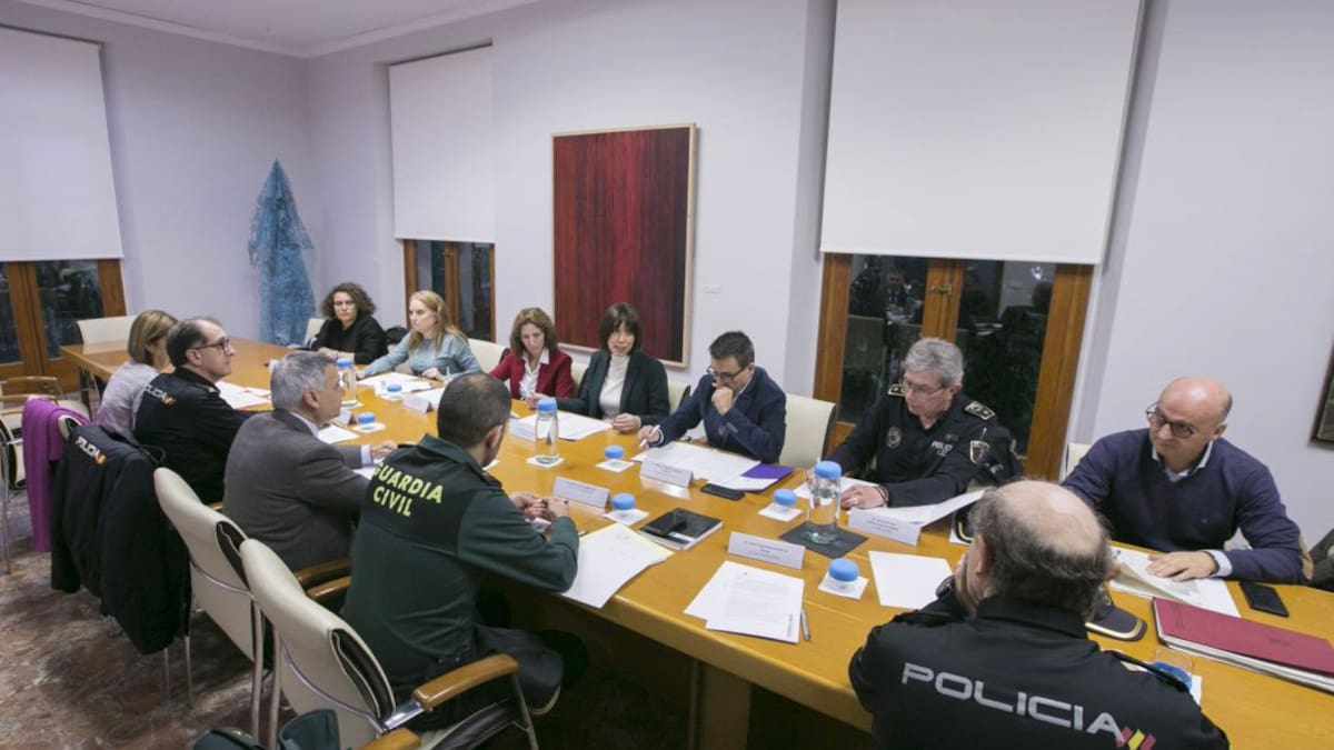 Dispositivo de seguridad en Gandia con motivo de la Navidad