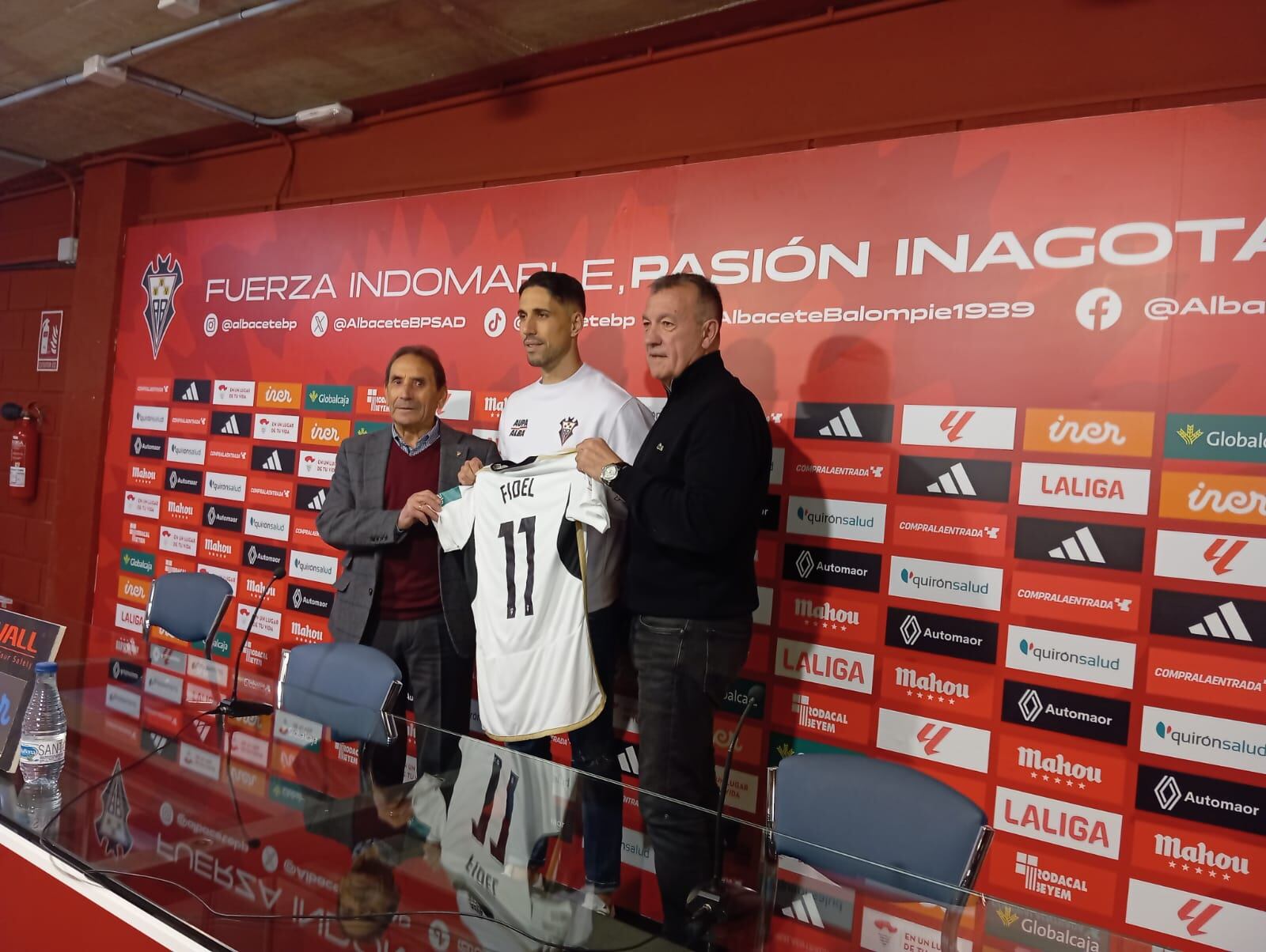 Presentación de Fidel como nuevo jugador del Albacete