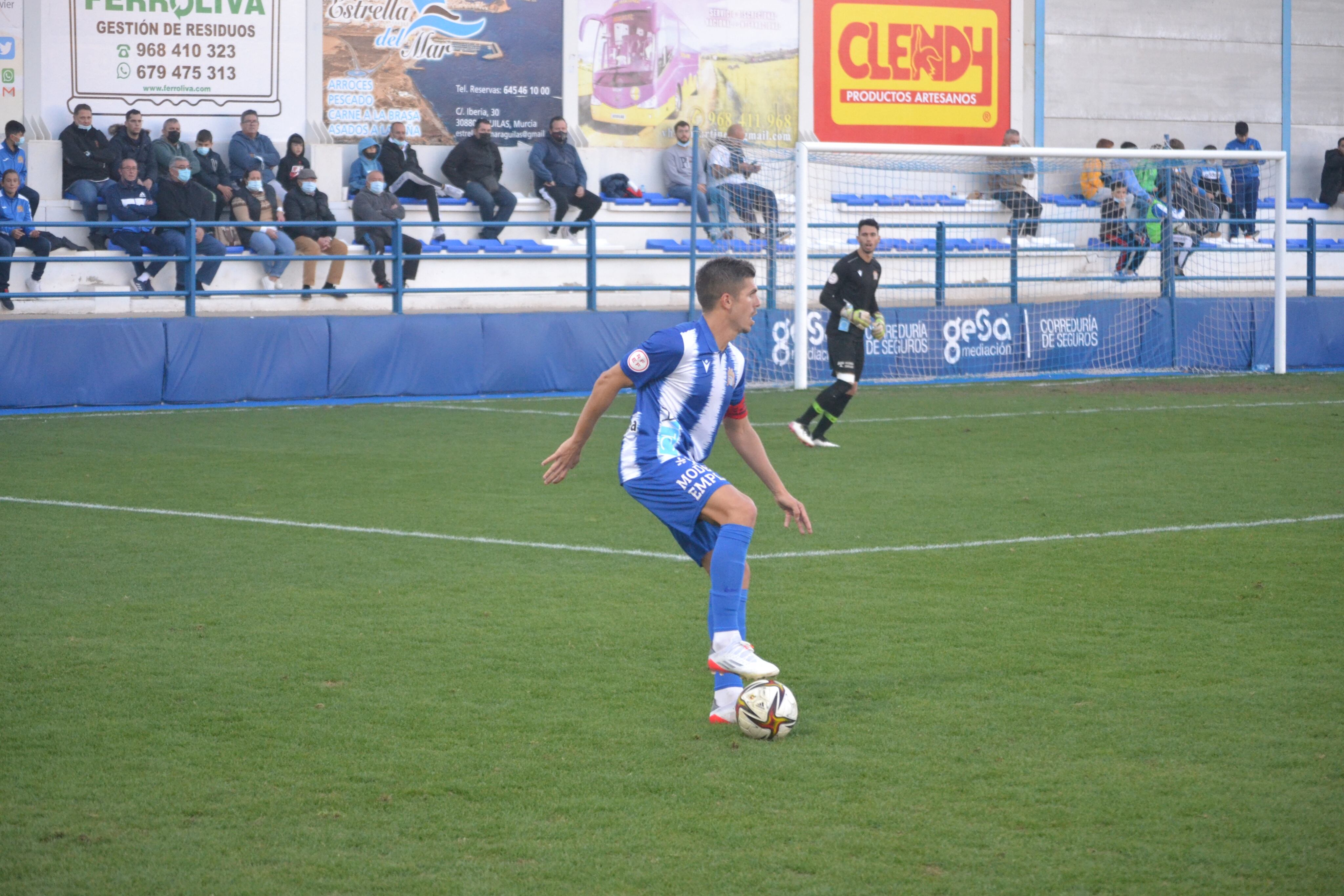 Ramón Arcas en un encuentro con el Águilas FC