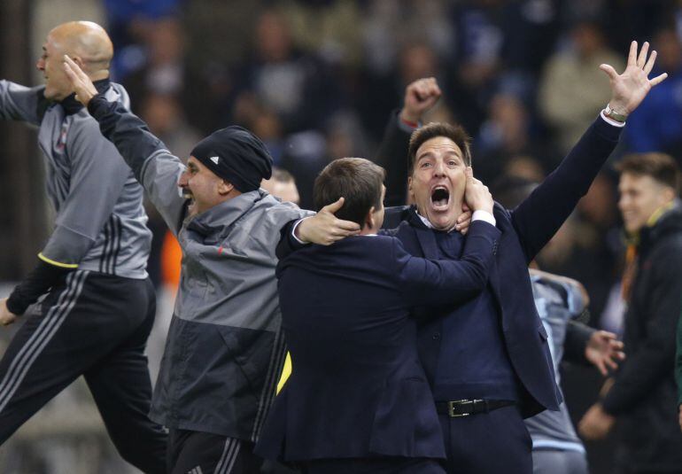 Berizzo celebra el pase del Celta