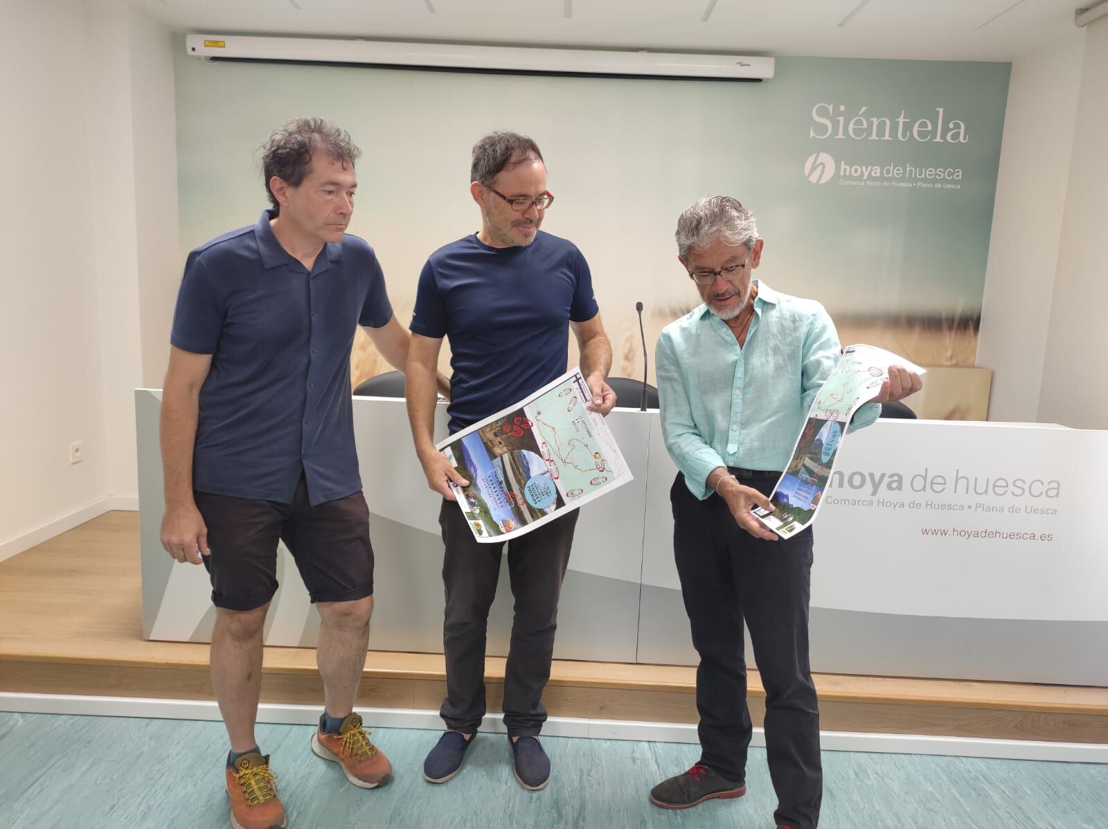 Presentación de la IV Marcha Popular Nocito, sierras y barrancos, valles y pueblos en la sede comarcal Hoya de Huesca.