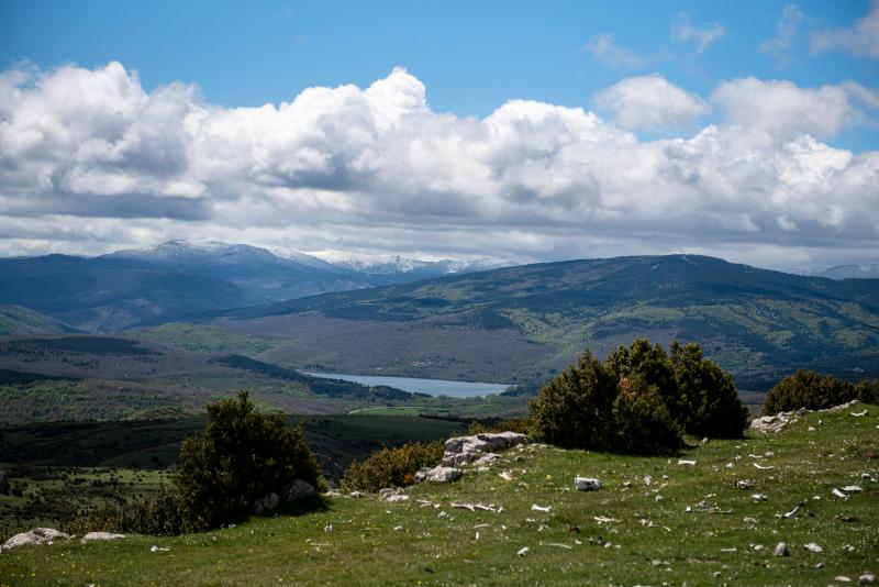 Vista del paisaje desde Nieva de Cameros, en La Rioja.