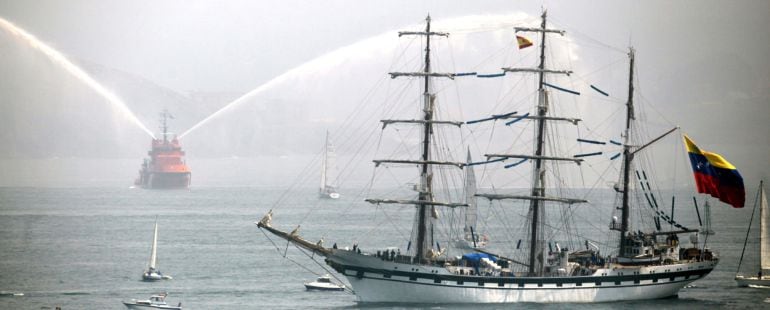 Las embarcaciones de la regata Tall Ships Race se despiden de A Coruña en una edición anterior