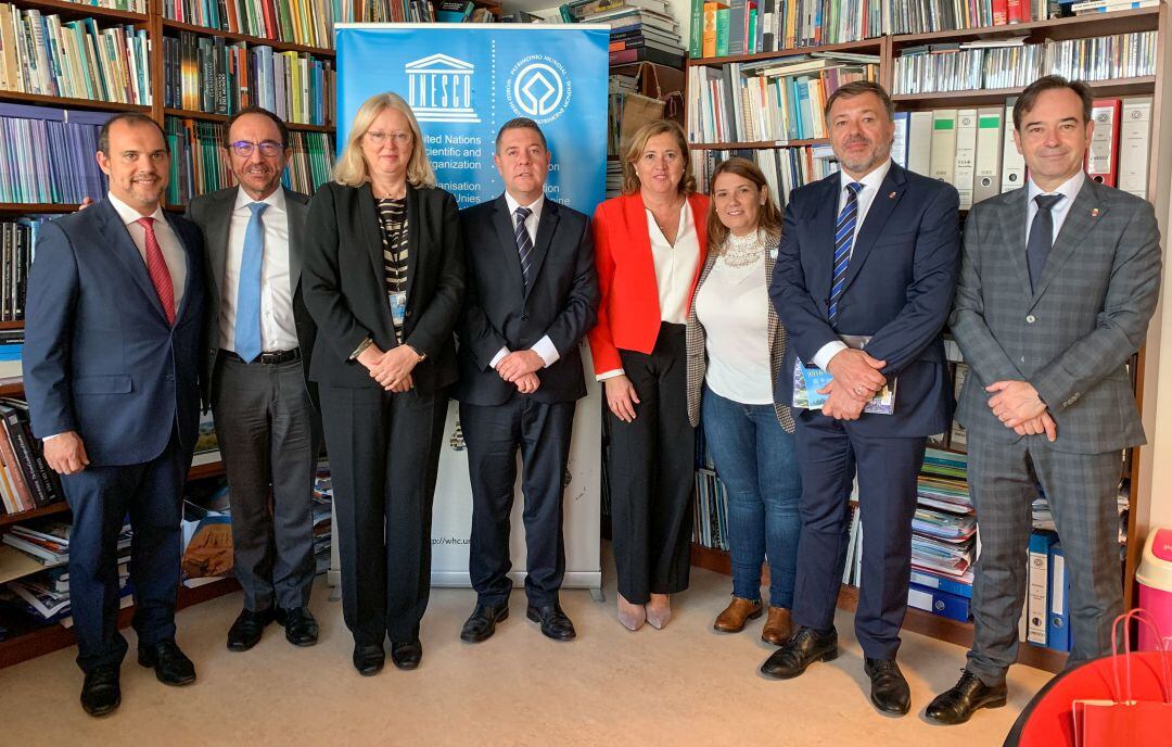 La delegación de Castilla-La Mancha tras la reunión