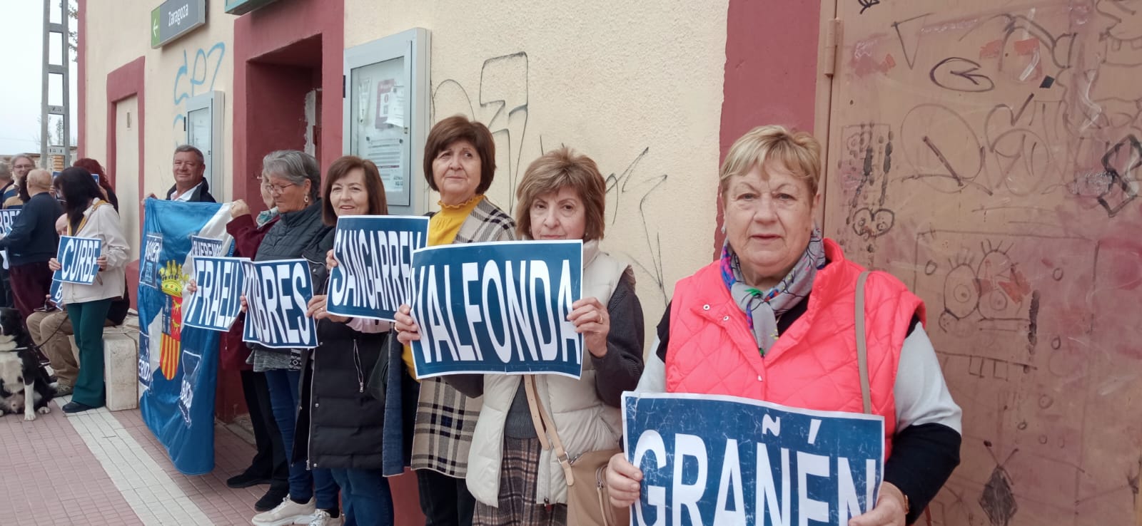 Manifestación de &#039;Monegros no pierdas tu tren&#039; este domingo en la estación de Grañén