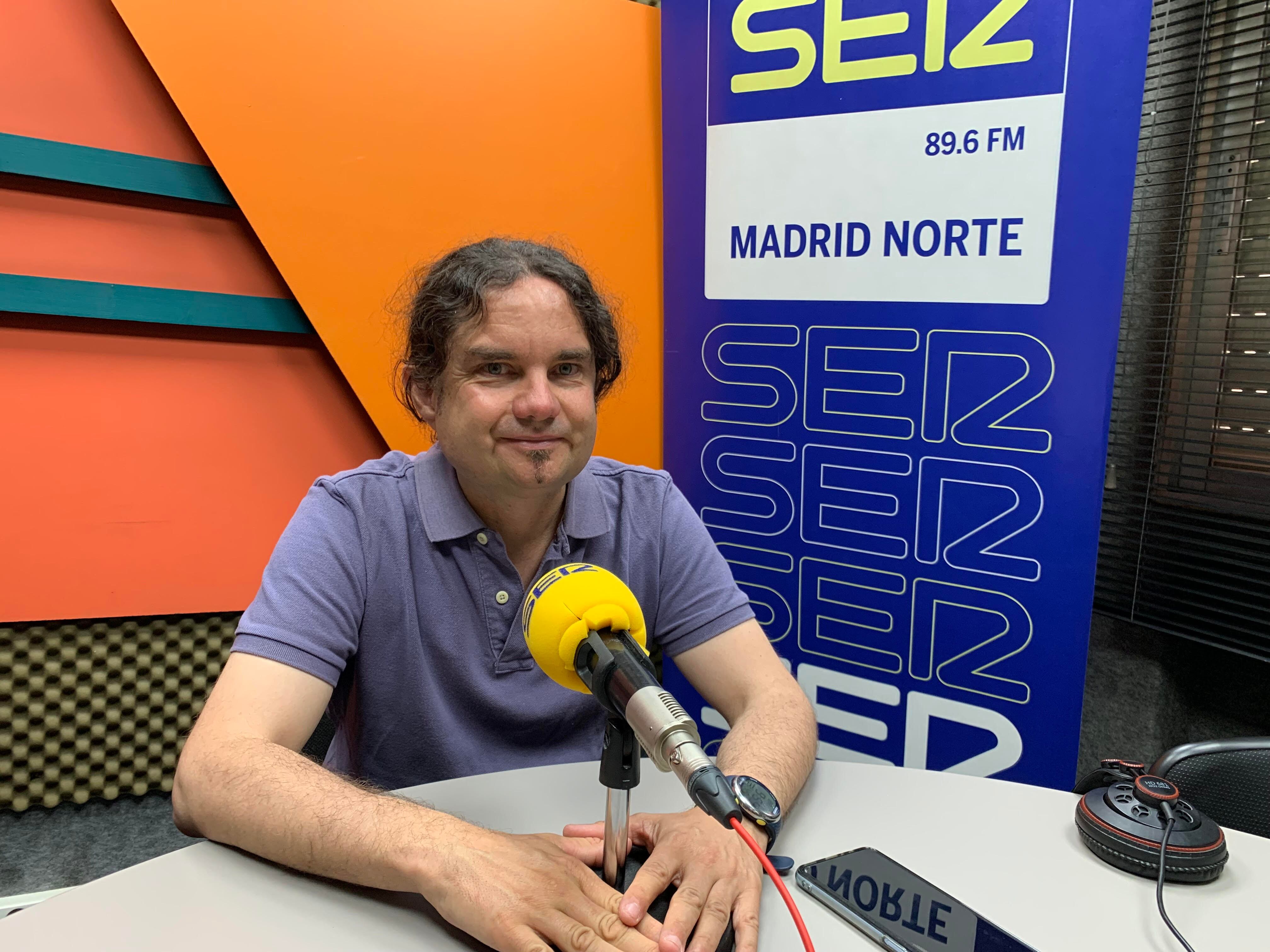 Eduardo Andradas, candidato a la alcaldía de Alcobendas por Podemos-Izquierda Unida-Alianza Verde en los estudios de SER Madrid Norte