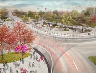 Propuesta ganadora del concurso de ideas que, según los vecinos, nada tiene que ver con la segunda fase que se va a acometer