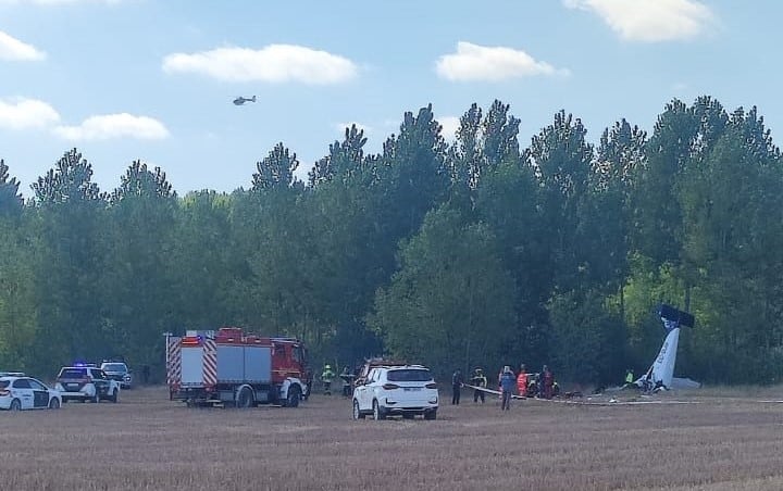 Imagen de la avioneta siniestrada en las inmediaciones de Osorno