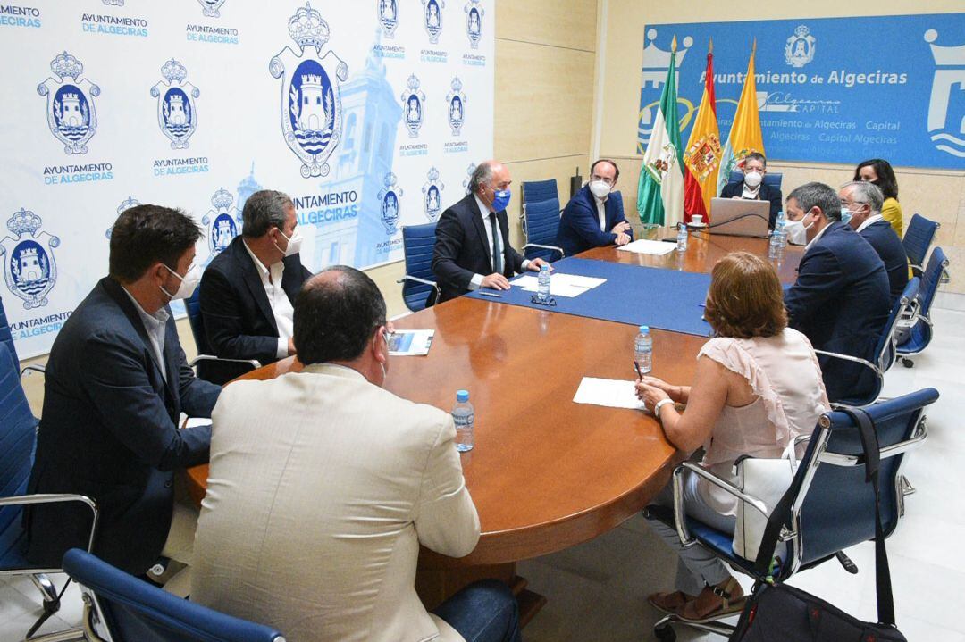 Un momento de la reunión.